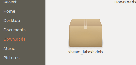 Steam package downloaded