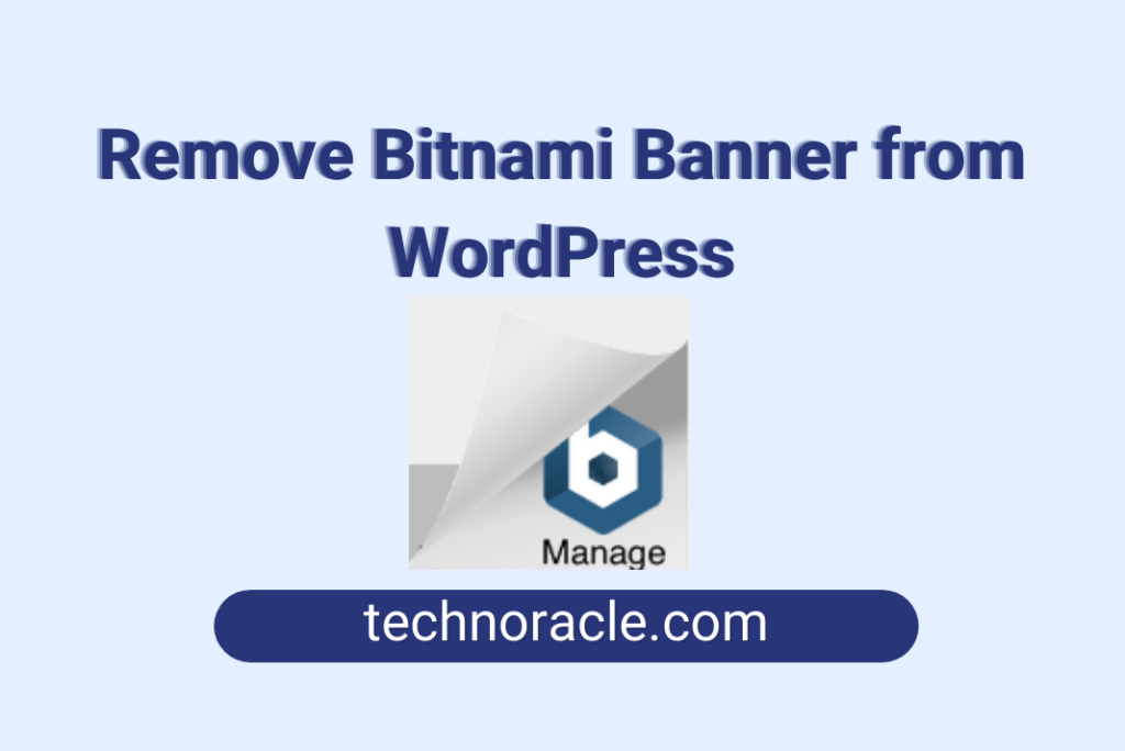 remove bitnami banner from WordPress