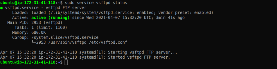 Setup FTP on AWS EC2 Ubuntu