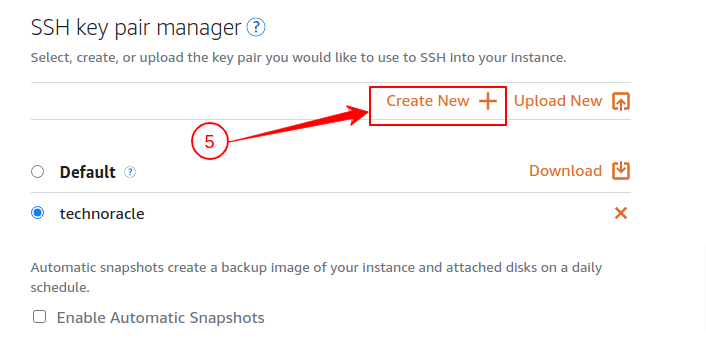 choose key pair