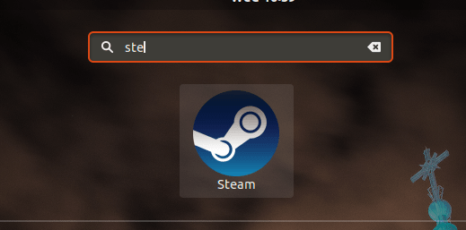 Steam launch from ubuntu application launcher