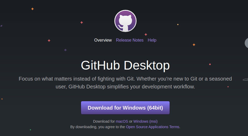 GitHub Desktop Home